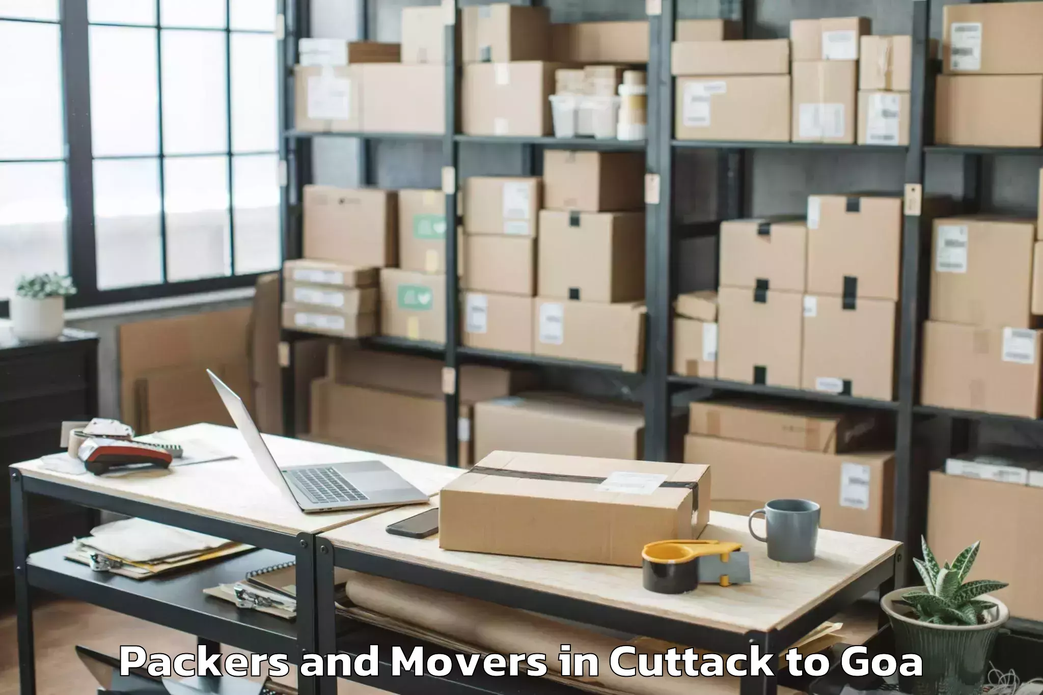 Efficient Cuttack to Saligao Packers And Movers